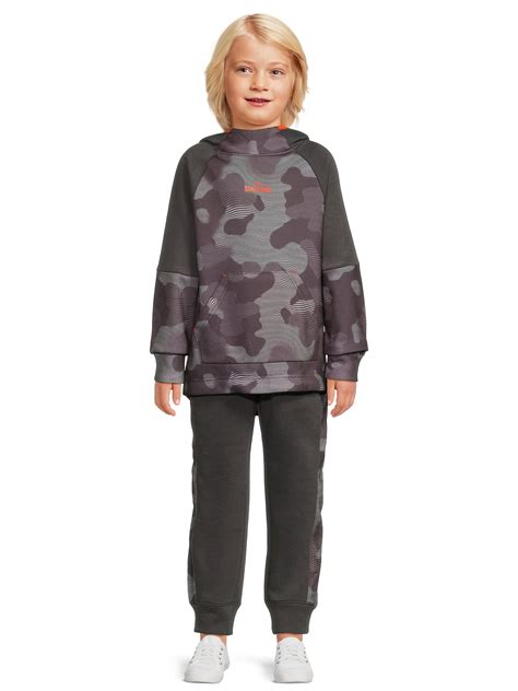 Spalding Boys Camo Fleece Hoodie and Jogger 2-Piece Set, Sizes 4-18 ...