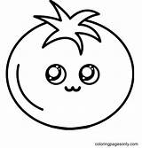 Tomatoes Picture To Color  Tomato Coloring Pages For sketch template
