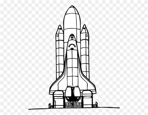 Rocket Ship Outline Free Download Clip Art - Rocket Black And White ...