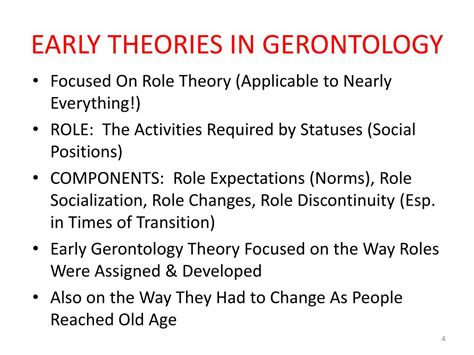 PPT - THEORIES IN GERONTOLOGY: EARLY THEORIES PowerPoint Presentation ...