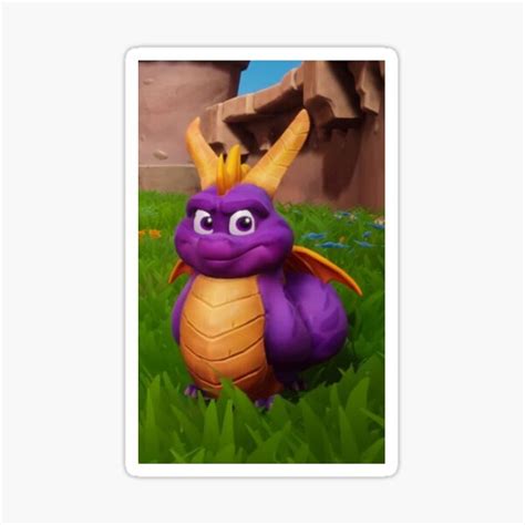 "Fat Spyro " Sticker for Sale by MemezGod | Redbubble