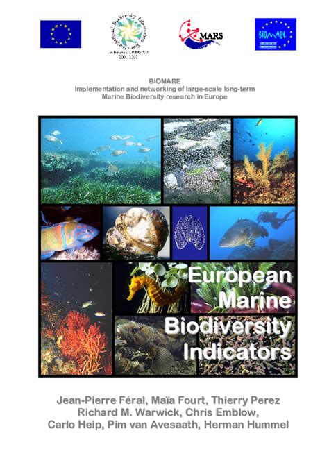 (PDF) BIOMARE European Marine Biodiversity Indicators | Jean-Pierre ...