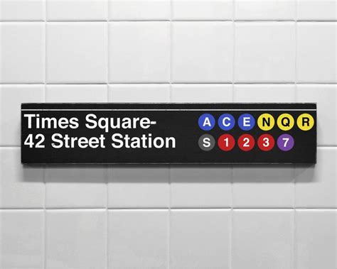 Times Square- 42 Street Station | Subway sign, New york subway, Ny subway