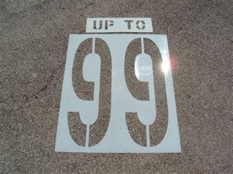 Parking Lot Number Stencils Double Digit By American Striping OH