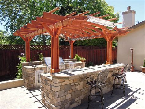 Marin Outdoor Kitchen Pergola Kits, Built to Last Decades | Forever Redwood