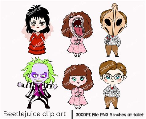 Beetlejuice character ClipArt Beetlejuice character Art | Etsy