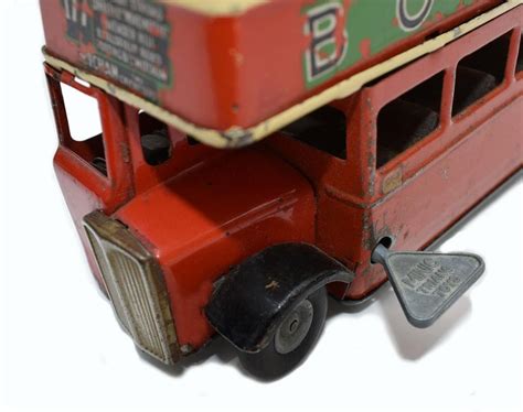 Original 1950s Double Decker London Toy Bus by Triang For Sale at 1stdibs