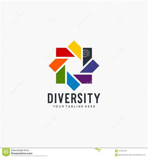 Illustration about Diversity team work logo design vector full color for your business company ...