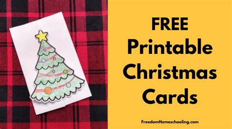 Free Printable Christmas Cards - Freedom Homeschooling