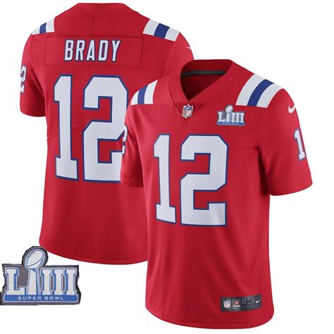 New Nike Patriots 12 Tom Brady Navy 2019 Super Bowl LIII Color Rush ...