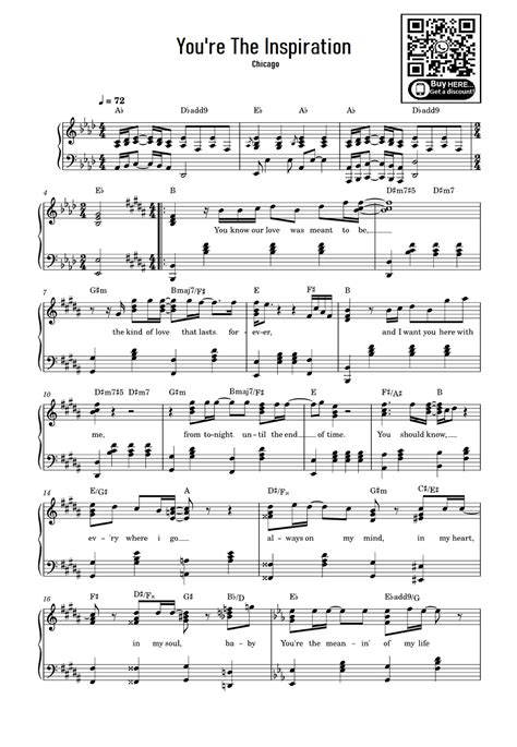 You're The Inspiration (arr. eduardo) Sheet Music | Chicago | Easy Piano