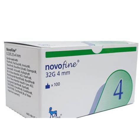 NOVOFINE 32G INSULIN NEEDLES 4MM (100'S) - sabahcarepharma