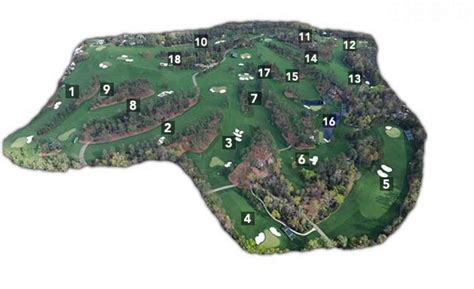 Printable Augusta National Course Map