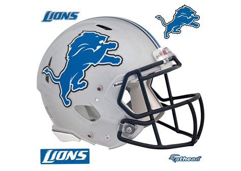 Detroit Lions Helmet Wall Decal | Shop Fathead® for Detroit Lions Decor