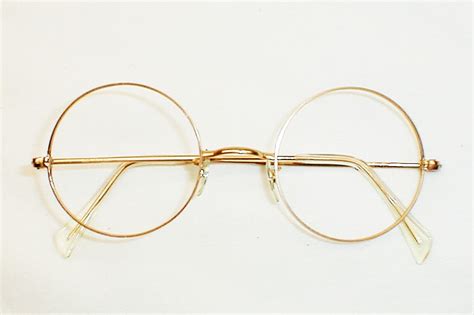 12K Gold Round Reading Glasses1900 -1800s Readers Spectacles Large