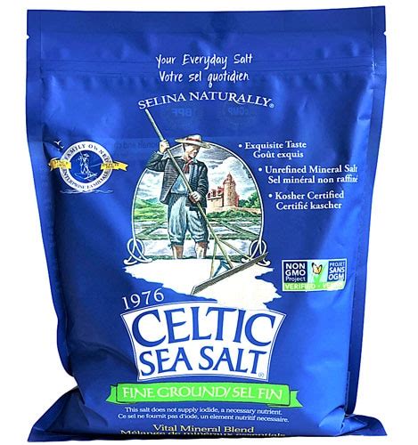 Selina Naturally Celtic Sea Salt Fine Ground -- 5 lbs - Vitacost