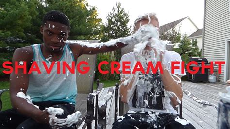 SHAVING CREAM FIGHT - YouTube