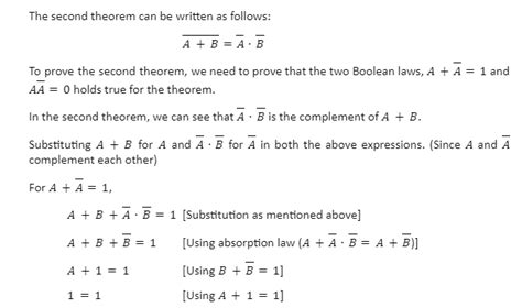 De Morgan’s Theorem