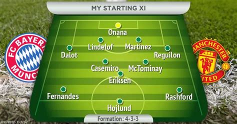 How Manchester United should line up vs Bayern Munich in opening ...