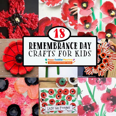 18 Easy Remembrance Day Poppy Crafts - Happy Toddler Playtime