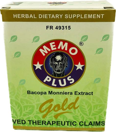 Amazon.co.jp: MEMORY MEMO PLUS GOLD【Bacopa Monniera Extract 30capsules】 : ドラッグストア