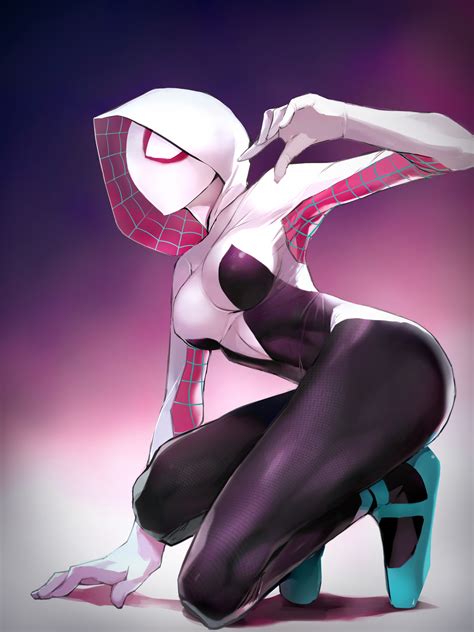 Wallpaper : Gwen Stacy, Spider Gwen, Spider Man, Marvel Comics, women, anime girls, artwork ...