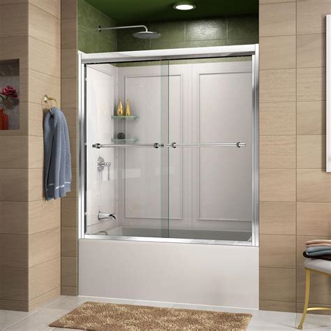 DreamLine Aqua 48 in. x 58 in. Semi-Framed Pivot Tub and Shower Door in ...