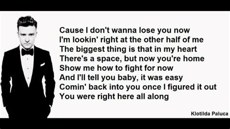 Justin Timberlake Mirrors Lyrics