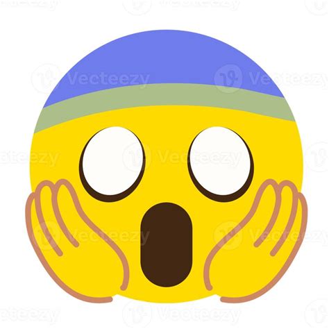 Frightened face emoji PNG file | Emoji, Template design, Png