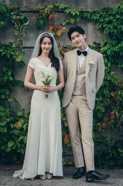 Lovely wedding photos of YoonA and Lee Jong Suk from 'Big Mouth ...