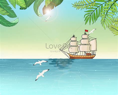 Karagatan Ng Bangka Larawan_Numero ng Ilustrasyon_Format ng larawan PSD_ph.lovepik.com