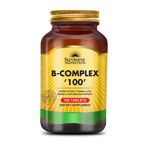 B-COMPLEX 100 TAB - Sunshine Nutrition