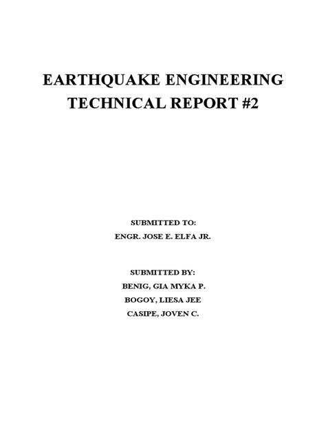 Technical Report2 | PDF | Moment Magnitude Scale | Earthquakes