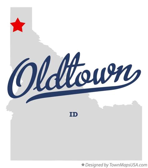 Map of Oldtown, ID, Idaho