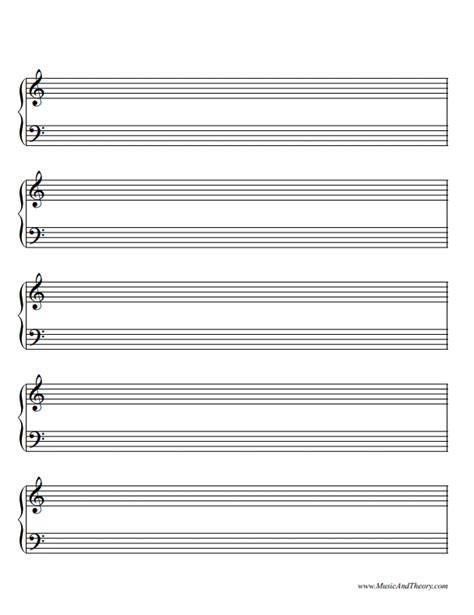 FREE: Grand Staff Manuscript Paper (Music Staff Paper) | MusicAndTheory.com