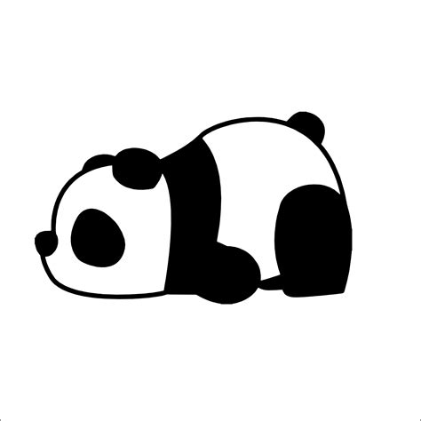 Sleeping Panda Vinyl Decal Sticker Cute Cuddly Wall Window - Etsy Ireland