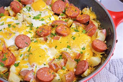 Potato, Andouille Sausage and Egg Skillet - Savory Experiments