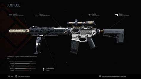 Jubilee | COD Warzone and Modern Warfare Weapon Blueprint | Call of Duty