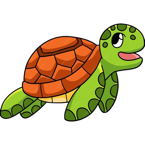 Sea Turtle Cartoon Colored Clipart Illustration 9359981 Vector Art - Clip Art Library