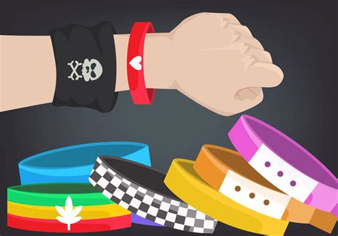 Colorful Wristbands Collection 161127 Vector Art at Vecteezy