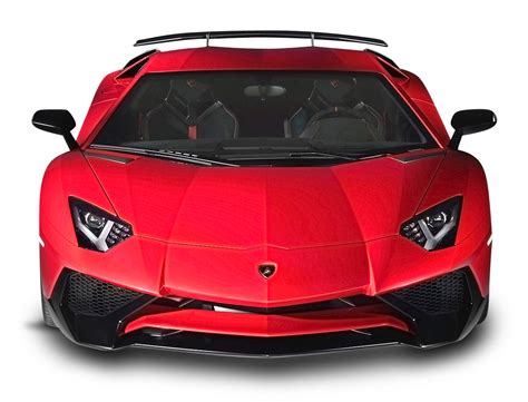 Lamborghini Aventador Red Car PNG Image | Lamborghini, Car front, Red ...