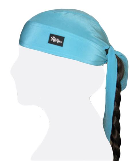 100% Silk Dew Rag Turquoise durag doo-rag du rag doo-rag