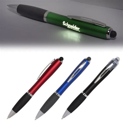 Custom Budget LED Light Up Logo Pen/Stylus