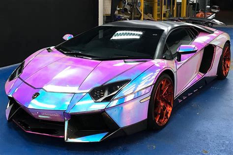 Lamborghini Aventador Wrapped in Hologram | Hypebeast