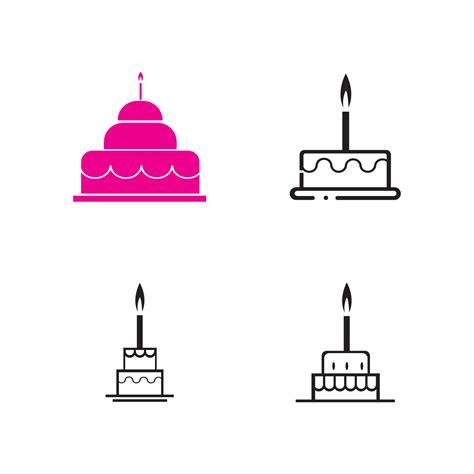 birthday cake logo 5643665 Vector Art at Vecteezy