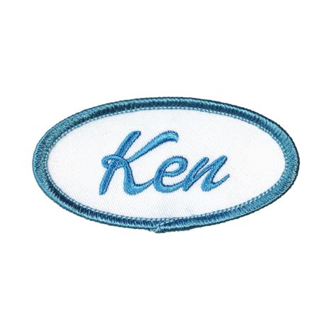 Ken Name Tag Patch Barbie Badge Costume Doll Sign Embroidered | Etsy