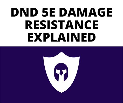 DnD 5e Damage Resistance Explained - The GM Says