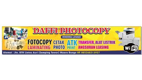 Motif Spanduk Fotocopy Gambar Contoh Banners