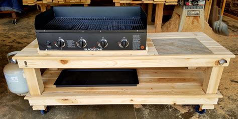 Griddle Table - Wood by Dana | Grill table, Build outdoor kitchen ...