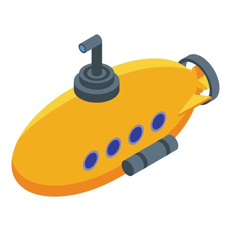 Aquatic bathyscaphe icon, isometric style 15687226 Vector Art at Vecteezy